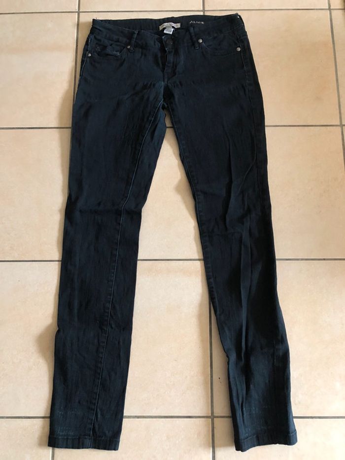 Jean femme gris foncé