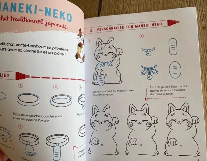 Livre manga Dessine et colorie Animaux kawaii Laure Nitschelm - photo numéro 9