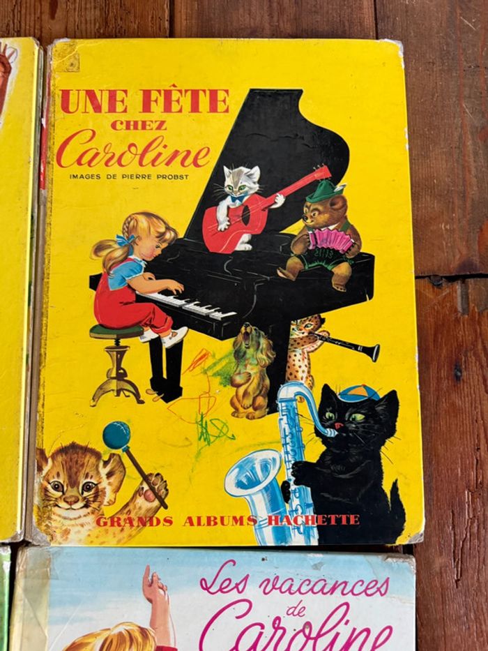 Livres Caroline anciens état satisfaisant - 4 grands albums Hachette première édition - photo numéro 5