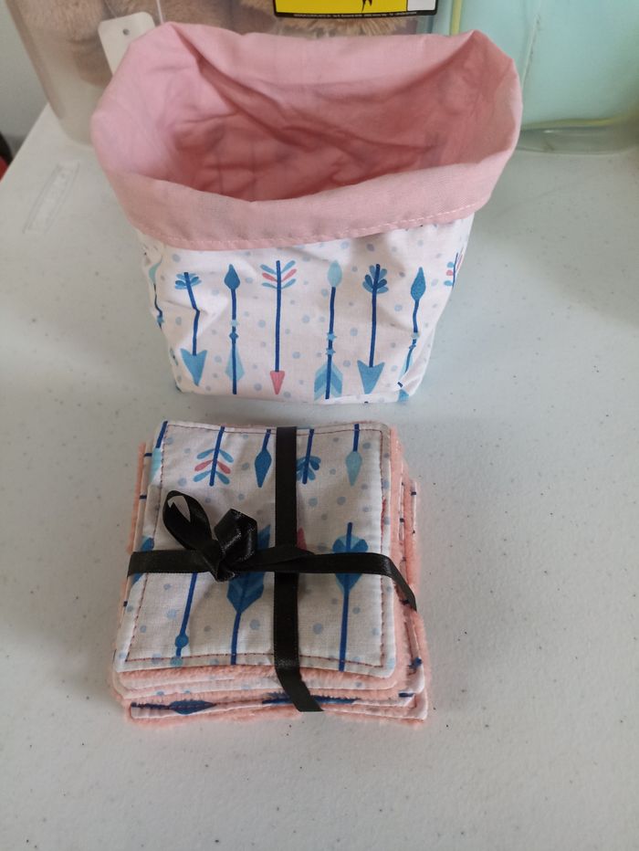 Panières et lingettes démaquillantes lavable - photo numéro 4