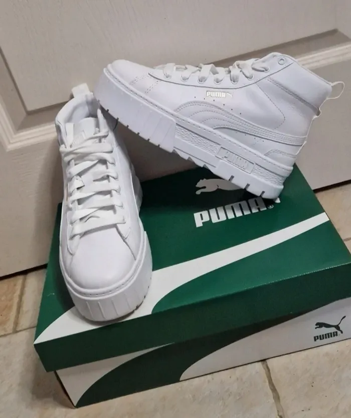 Baskets Puma Maze Mid blanche