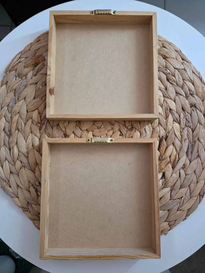 Lot de 2 petits cadres en bois - photo numéro 4
