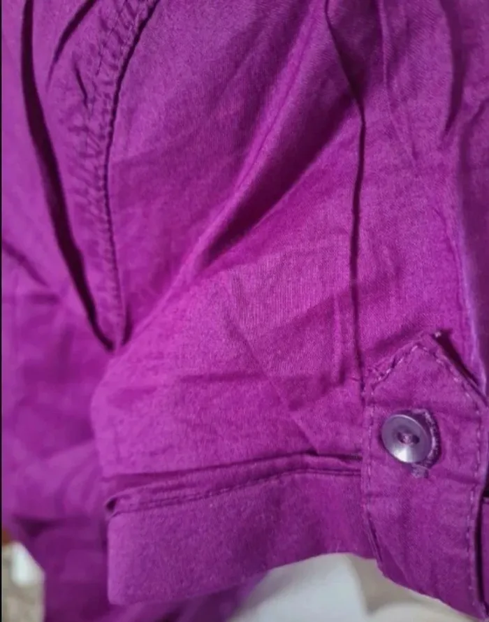 Chemise violette Camaïeu Taille 46 (42/44) Neuve - photo numéro 4