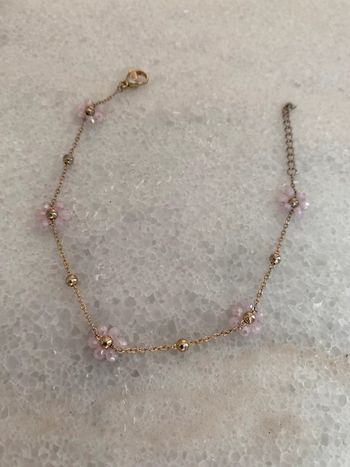 Bracelet femme marguerite doré