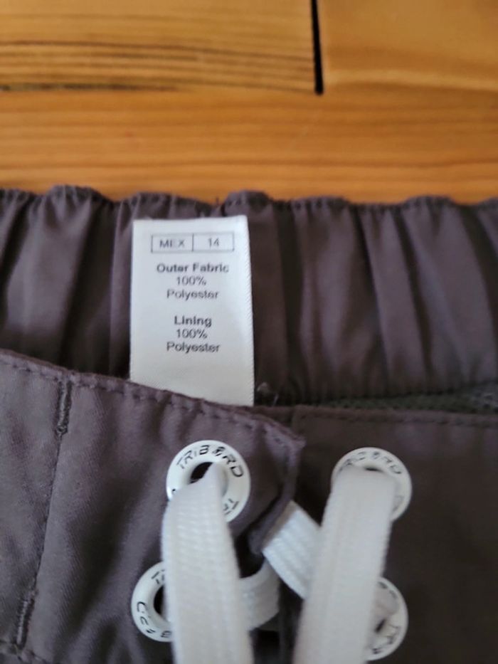 Short de bain filet réglable marque décathlon Tribord marron rouge taille 14 ans - photo numéro 3