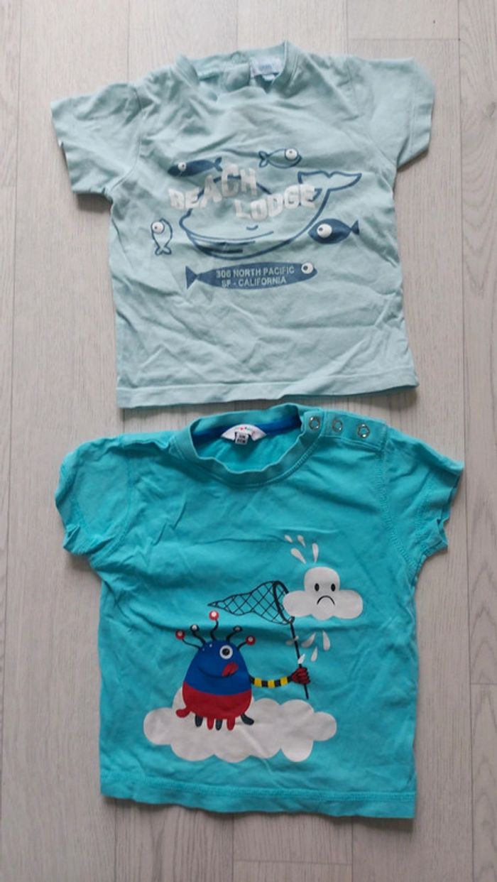 Lot 4 t-shirts manches courtes 18m - photo numéro 4