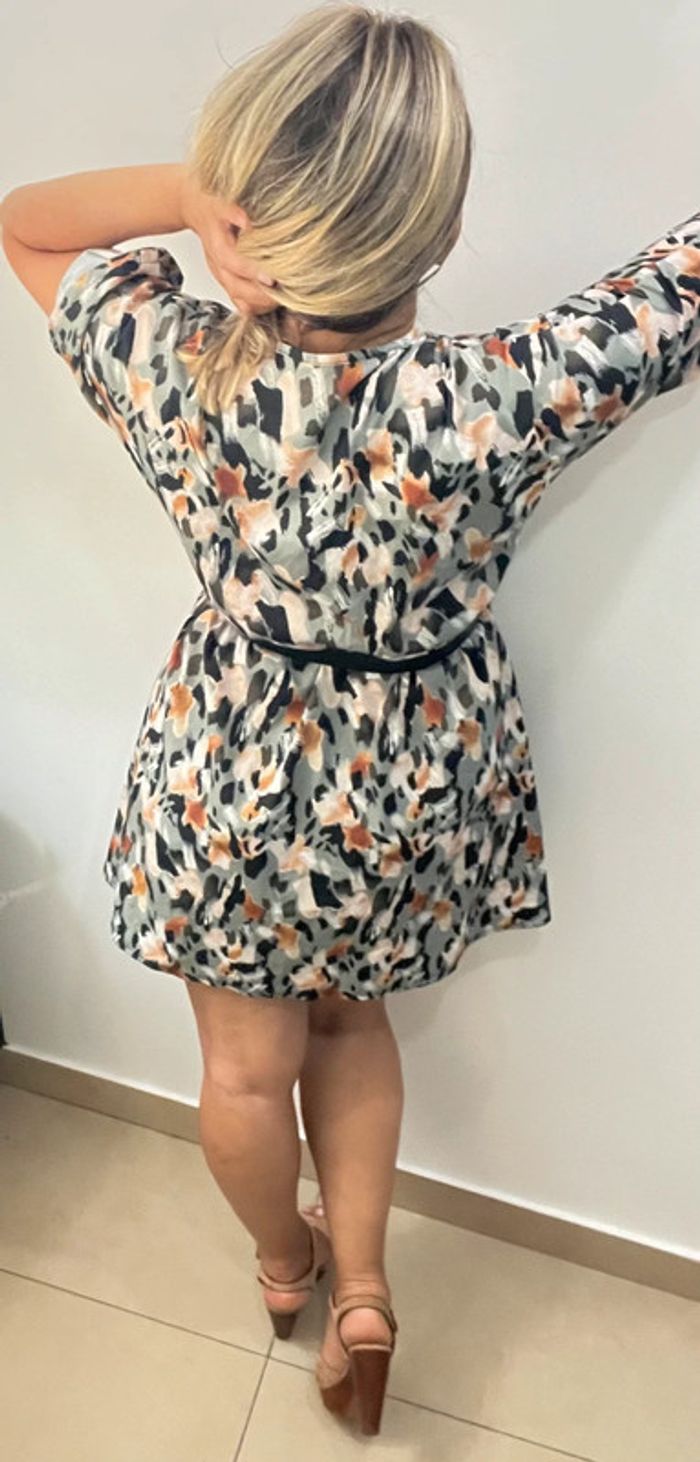 🌵Robe courte fluide à imprimé tacheté Taille - photo numéro 7