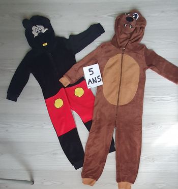 Lot de pyjamas surpyjamas polaire 5ans garçon