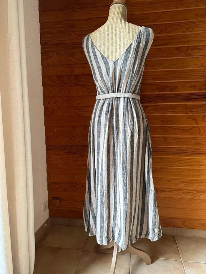 Robe longue Mango en lin et viscose S - photo numéro 2
