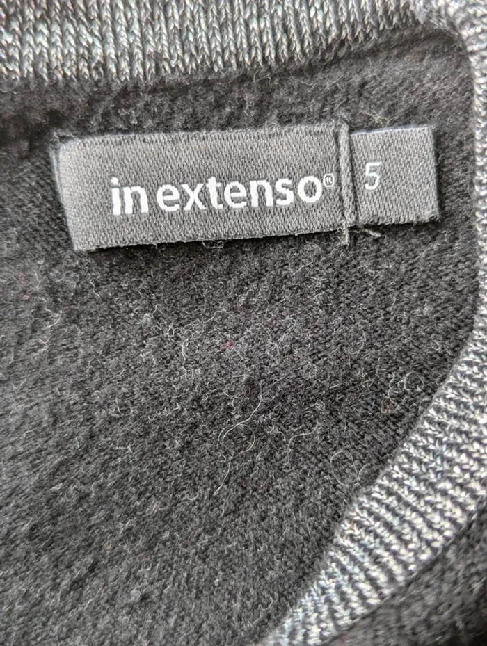 Pull noir/argenté in extenso 5 ans - photo numéro 2