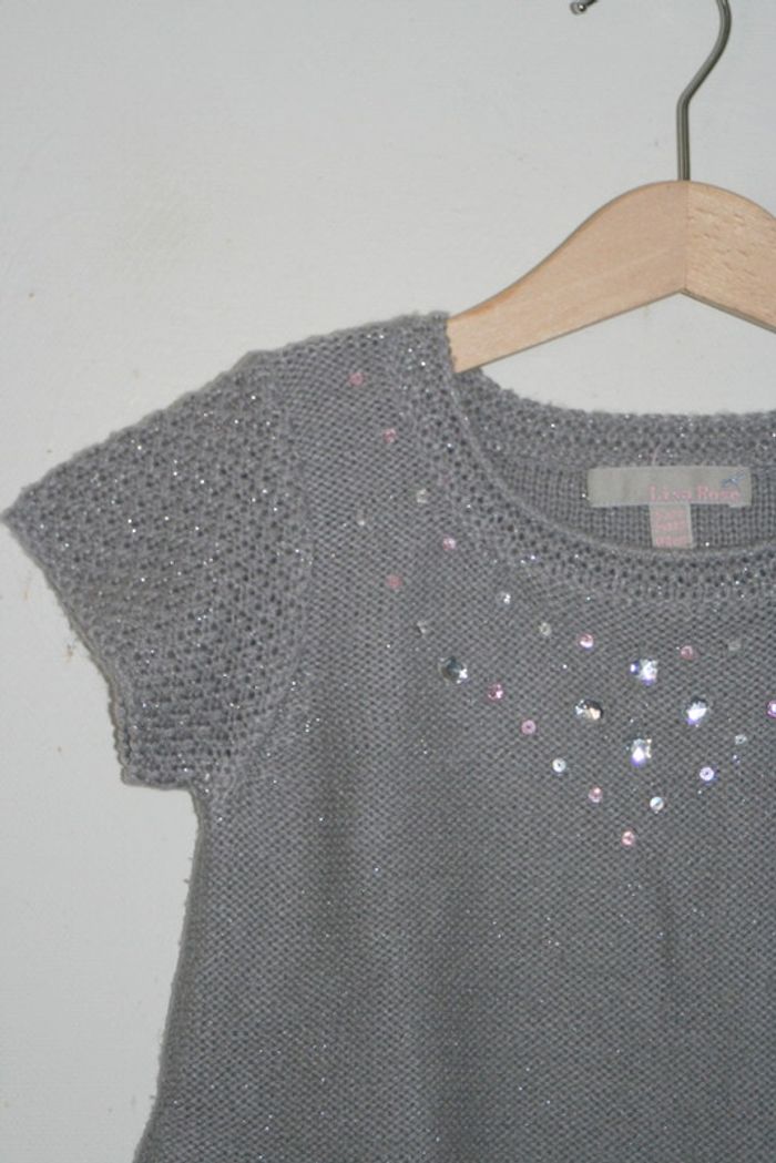 Pull gris manches courtes 6 ans Lisa Rose - photo numéro 2