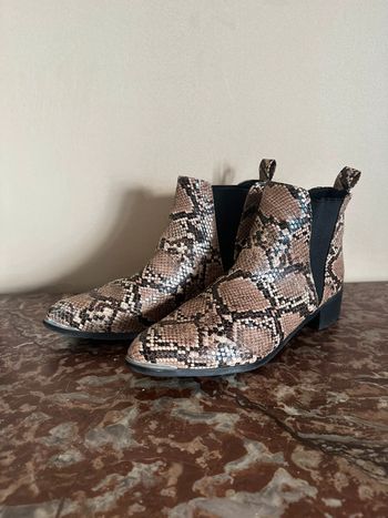 Bottines imprimé serpent 39 gémo