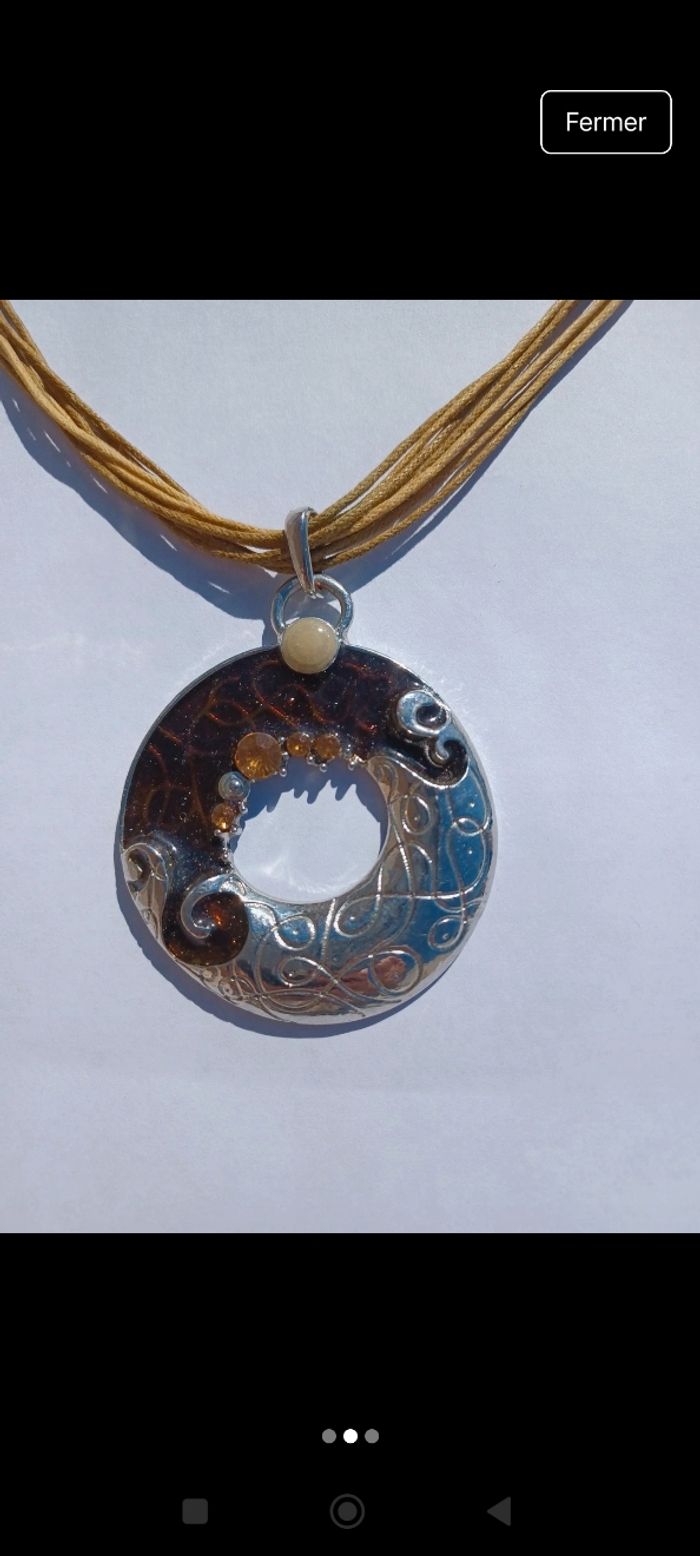 Parure collier et boucles d'oreilles - photo numéro 2