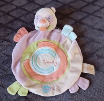 Doudou rond  plat panda - Pandy Panda - Baby Nat