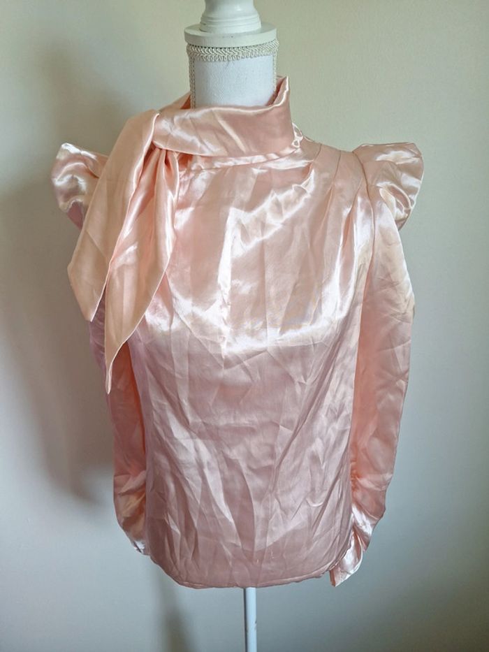 Haut satinée rose t36 #F36S-175 - photo numéro 1