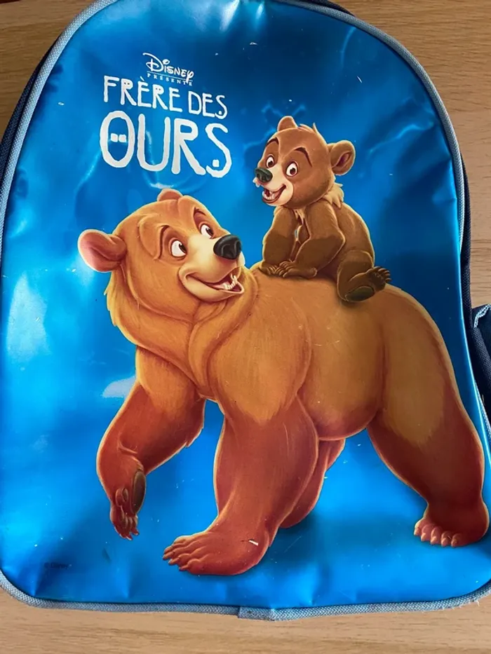 Sac à dos bag frère ours brother bear disney bleu Koda kenai - photo numéro 3