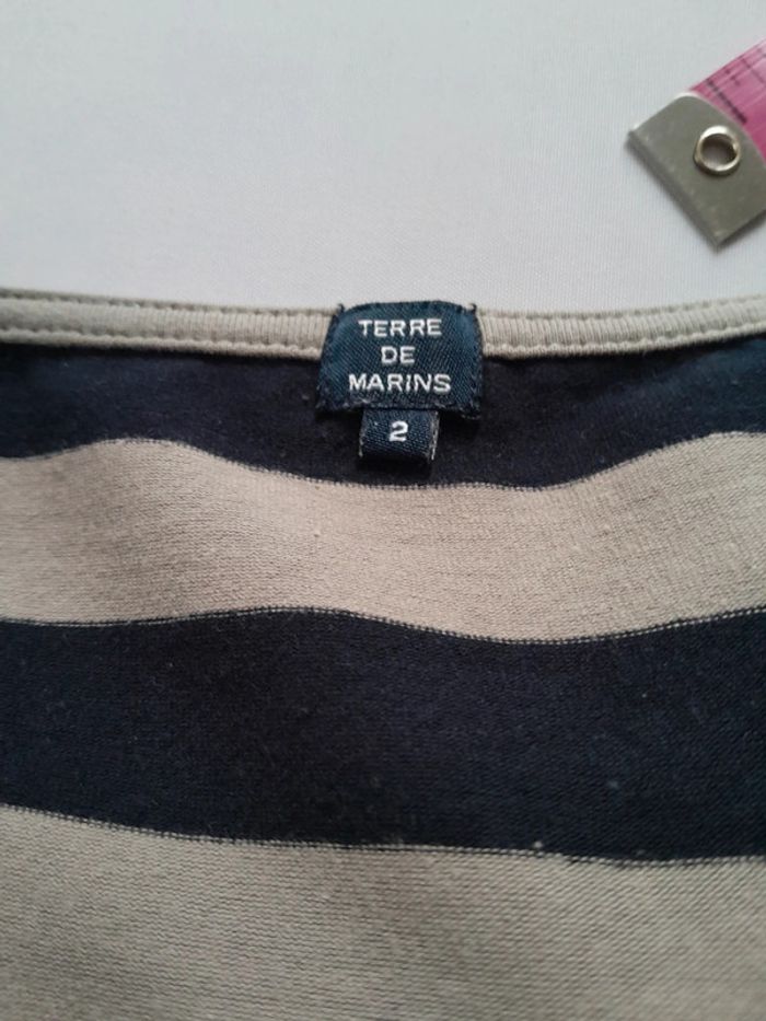 Jolie robe style marinière terre des marins taille 2 - photo numéro 3