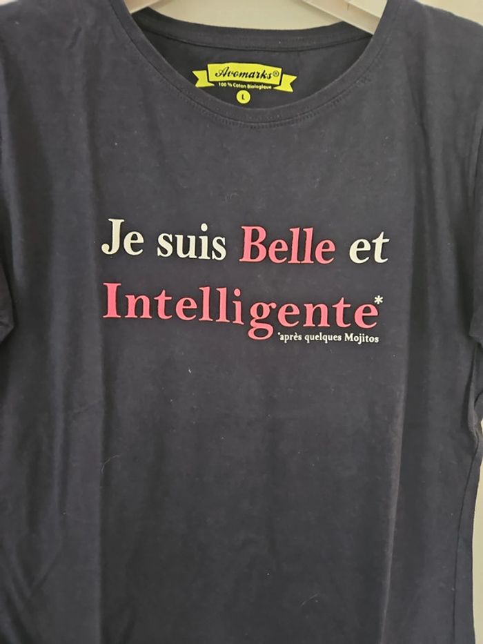 T-shirt Message Taille L - photo numéro 2