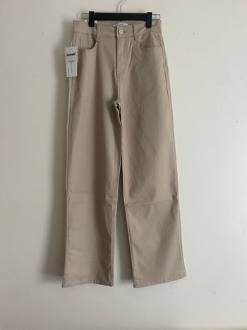Pantalon larges simili beige daysie