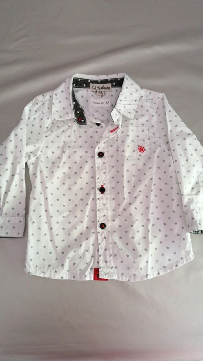 Chemise manche longue 12 mois
