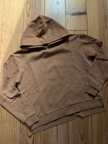 Pull à capuche marron