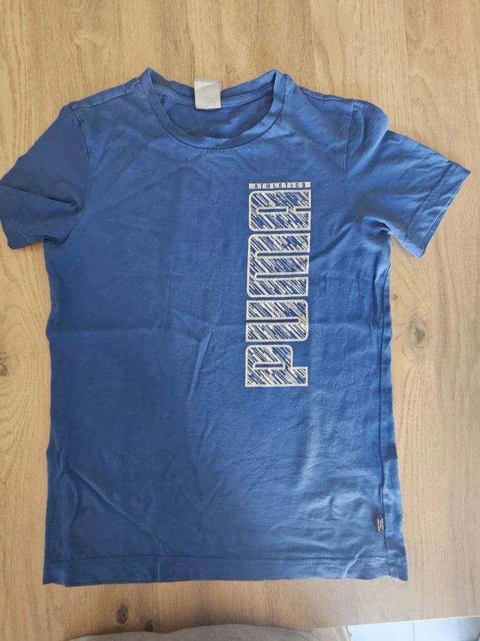 TEE shirt puma  12 ans garçon bleu - photo numéro 9