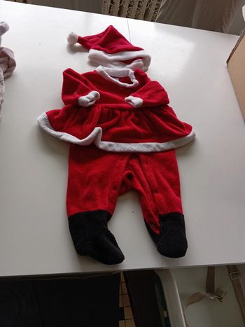 Pyjama de Noël avec son bonnet 12 mois