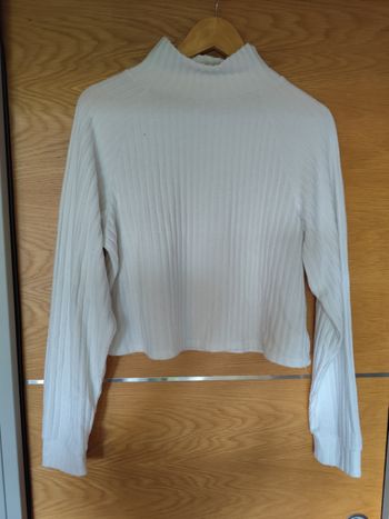 Pull manches longues blanc