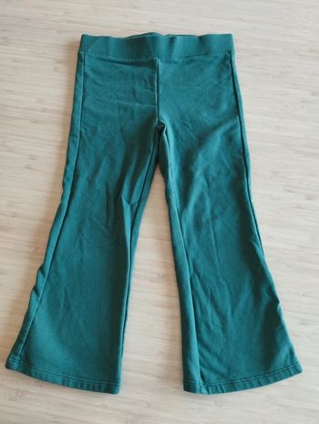 pantalon pattes d'éléphant vert 4 ans neuf