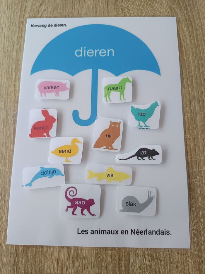 Montessori les animaux en Néerlandais - photo numéro 2