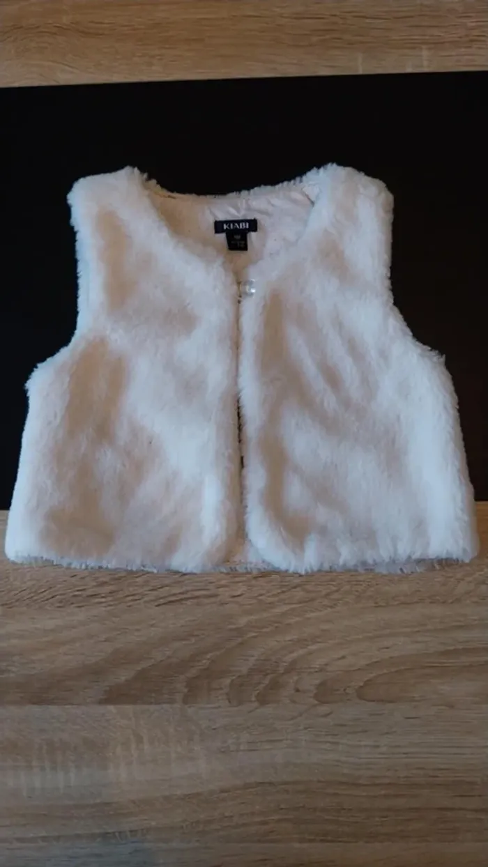 Gilet "fourrure" 9 mois
