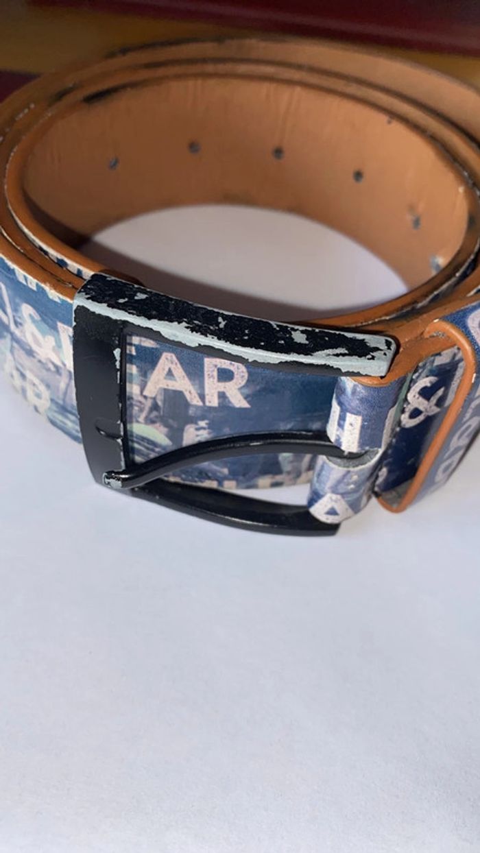Ceinture pull&bear bleu avec logo - photo numéro 3
