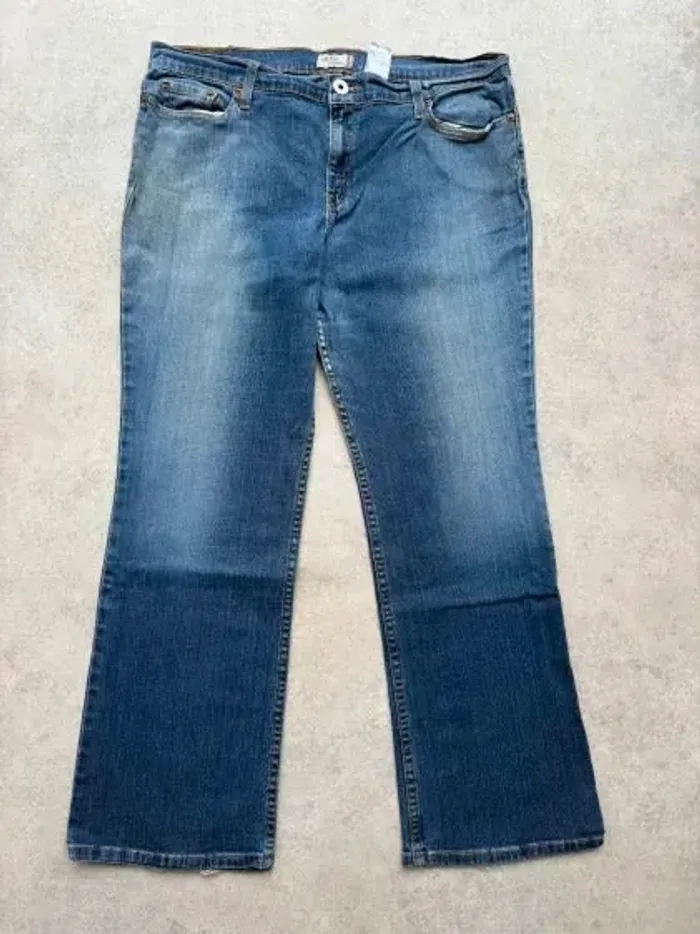 Jeans Levi's W36 FR46 coupe droite bleu marine Femme Women pan580b - photo numéro 2