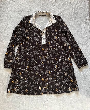 Robe à col et manches longues, taille S