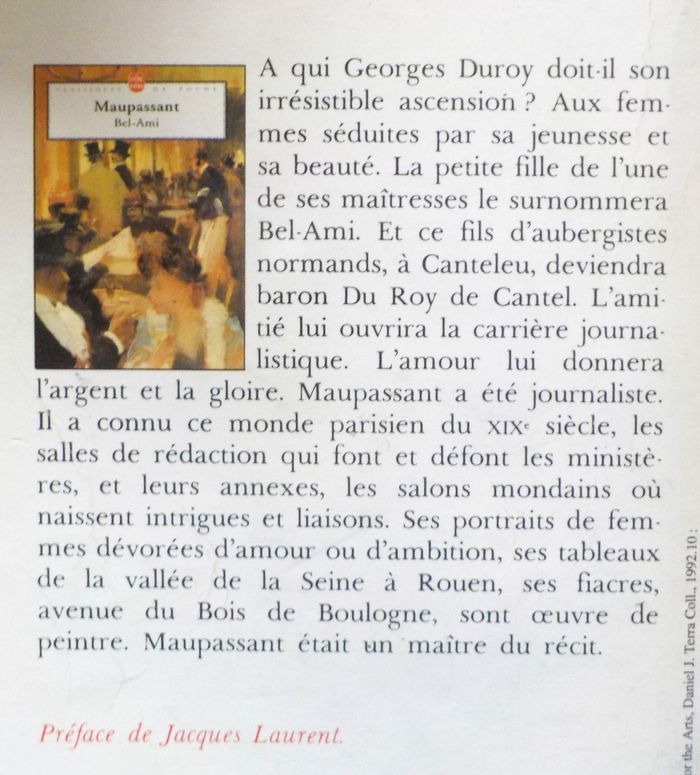 BEL-AMI de MAUPASSANT Ed. Classique Livre de Poche - photo numéro 2
