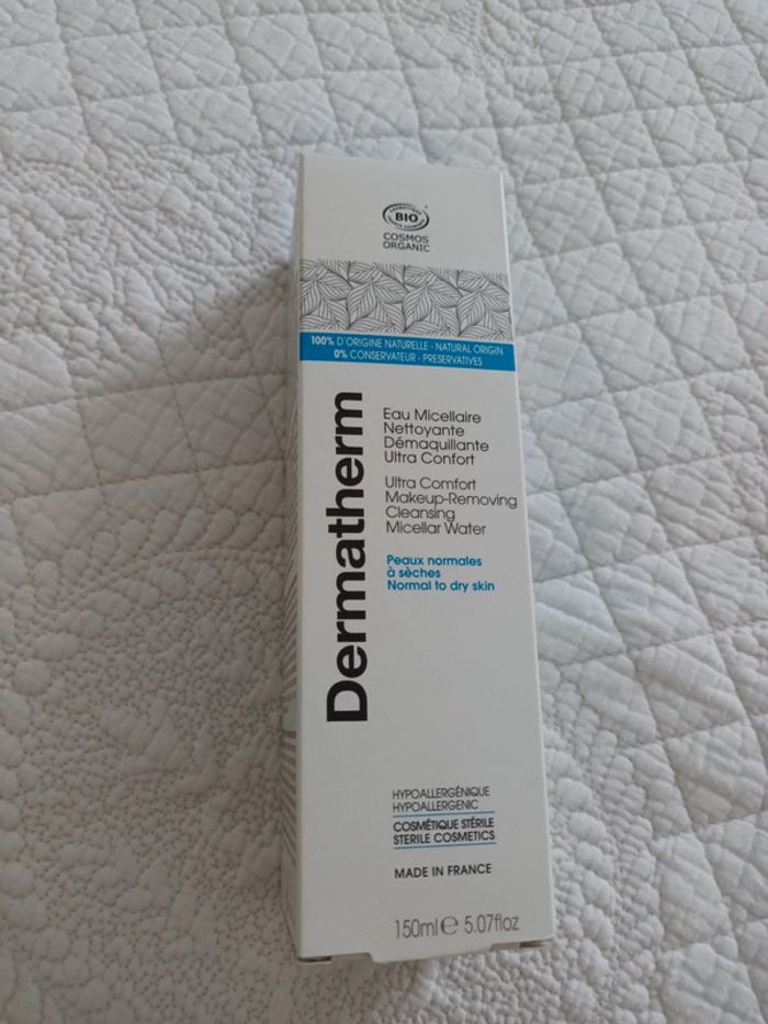 Eau Micellaire Nettoyante Démaquillante Ultra Confort Dermatherm bio 150 ml neuve - photo numéro 4