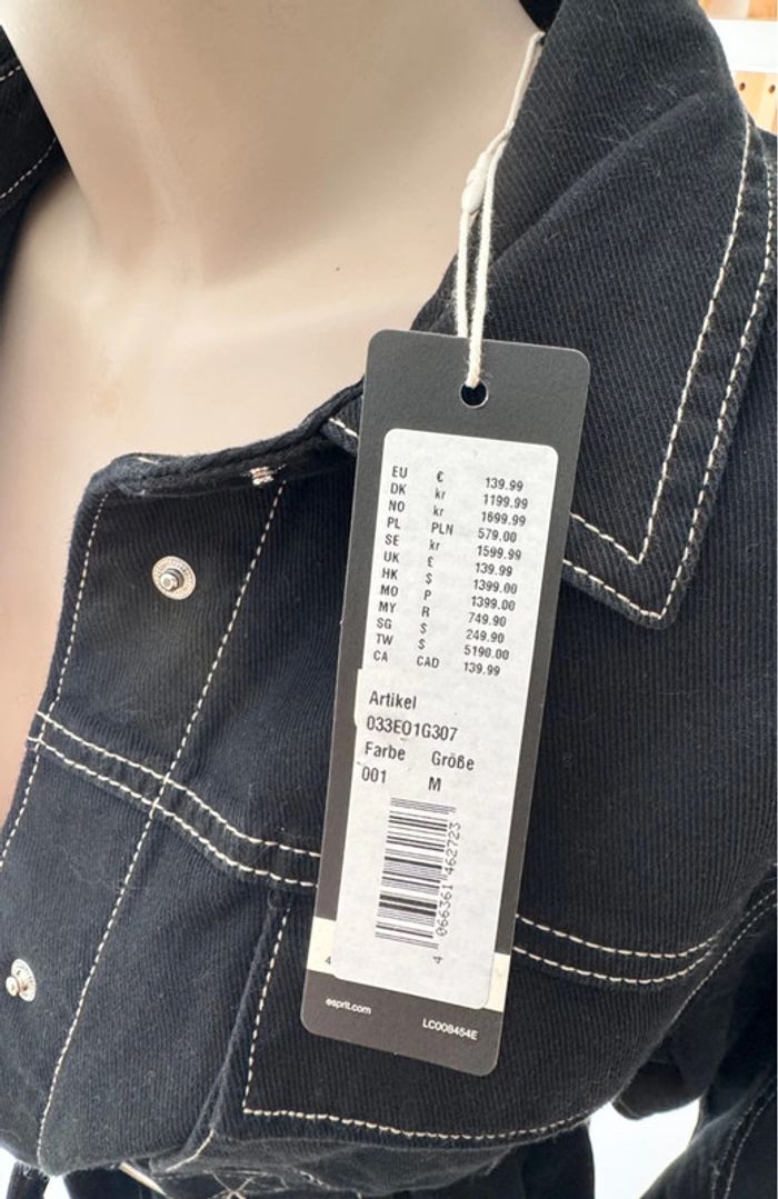 Veste en jeans noire - photo numéro 5