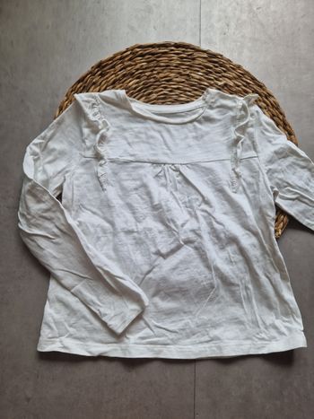 T-shirt manches longues blanc