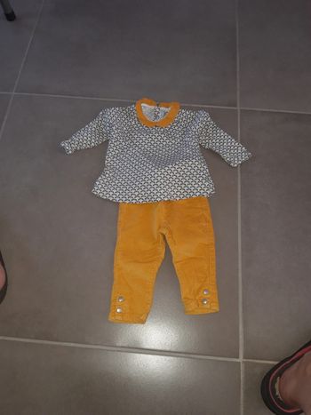 Ensemble obaibi fille 6/9mois