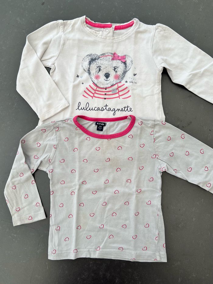 Lot 2 tee-shirts manches longues