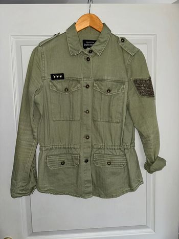 Veste cargo / militaire kaki Jennyfer