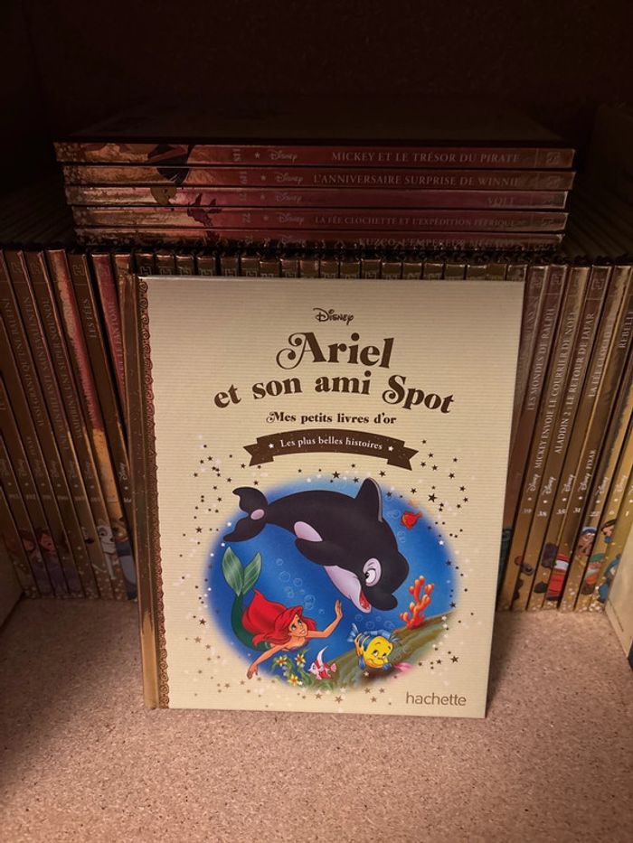 Livre Disney, mes petits livres d’or, Ariel et son ami spot