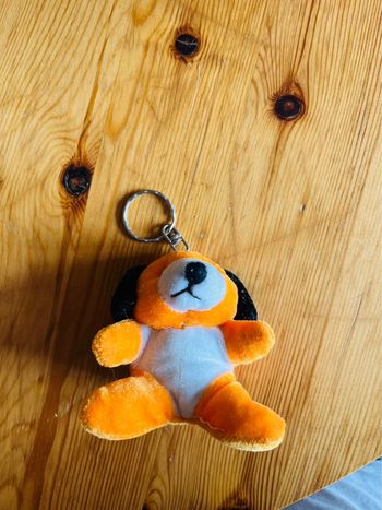 Porte clé nounours orange