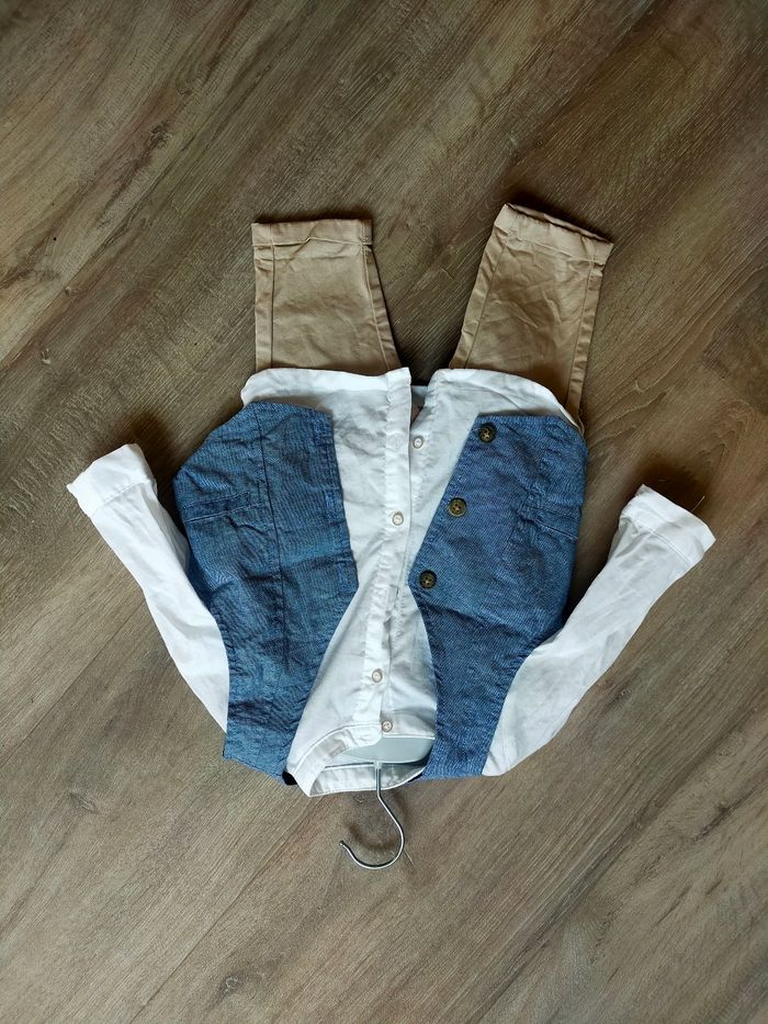 Ensemble cérémonie pantalon chemise et Boléro