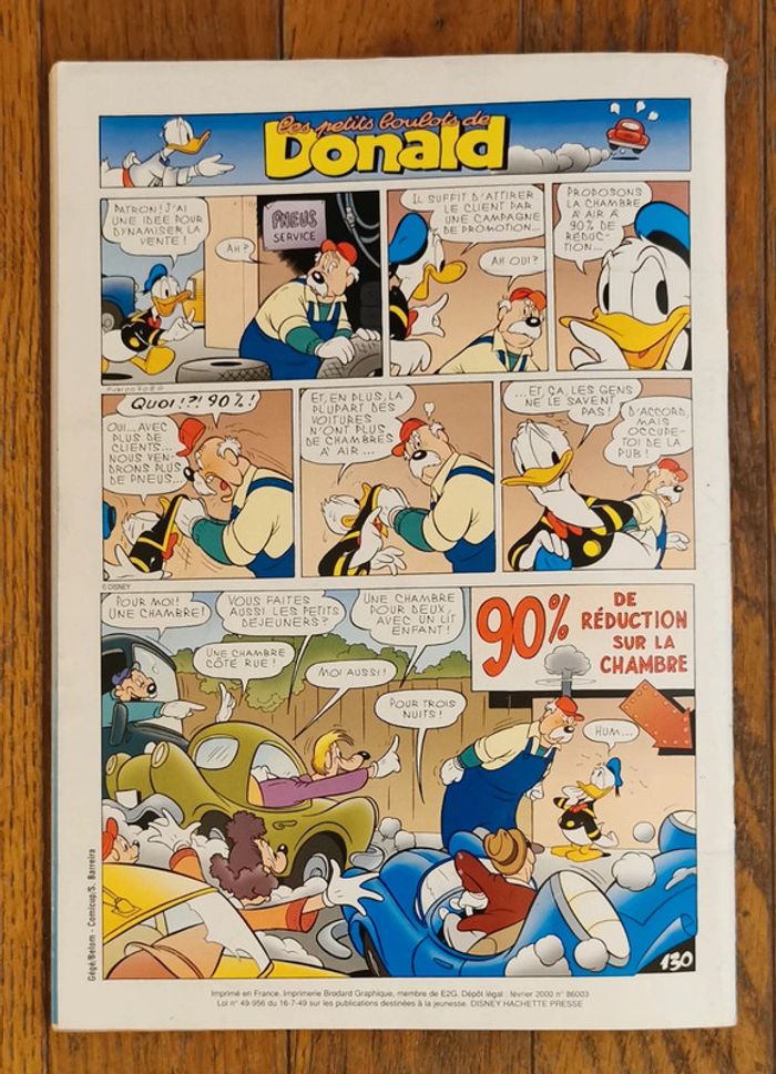 Ancien journal de mickey avec poster les Aristochats N°2488 année 2000 vintage - photo numéro 14