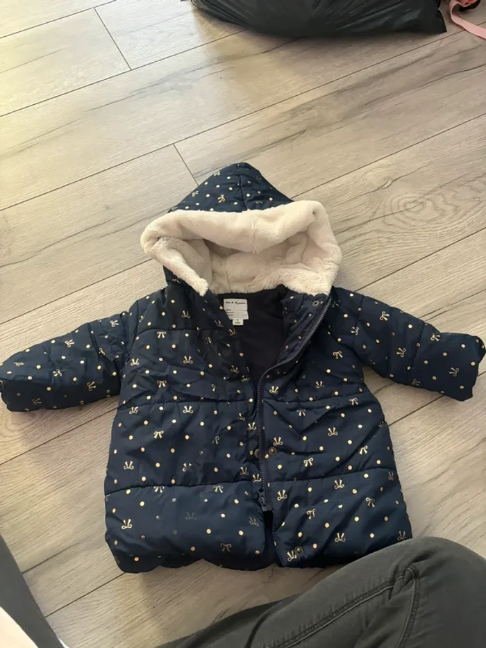 Doudoune bleu marine 6 mois