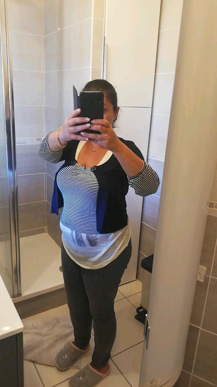 Pull rayures bleu blanc - photo numéro 5