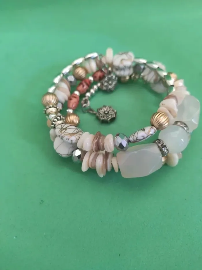 Bracelet spirale pierres - photo numéro 3