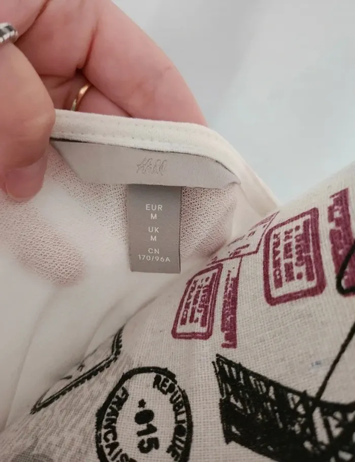 Ravissante Blouse Blanche de chez H&M et de taille 38 - photo numéro 4