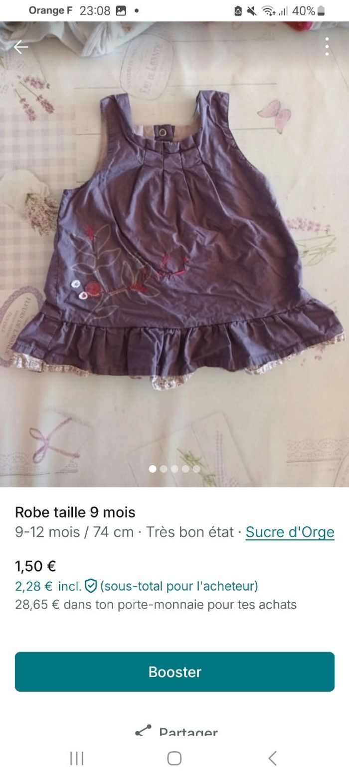 Robe 9 mois